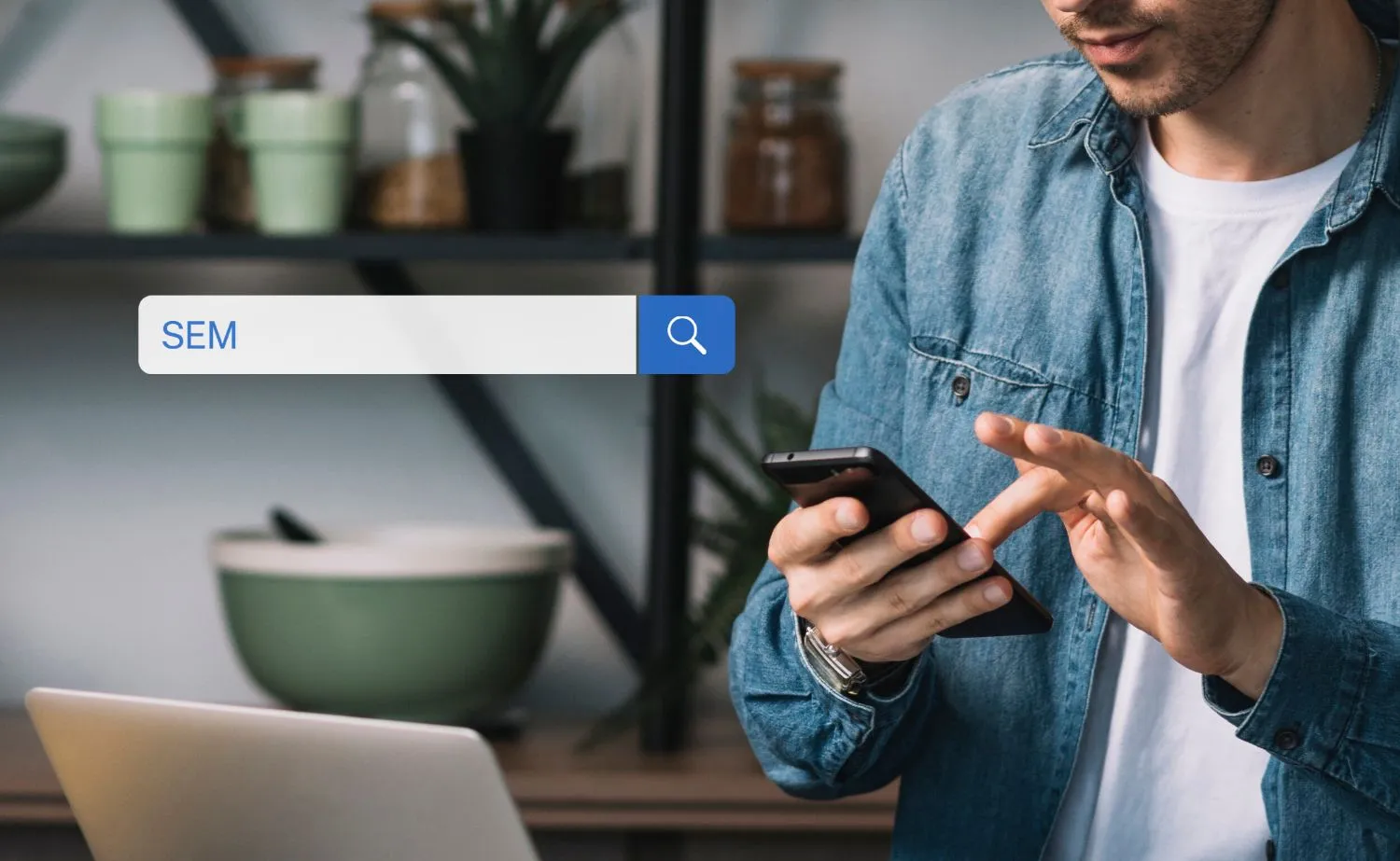 Mobile optimization illustration for enhanced user experience and SEO strategy